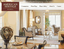 Tablet Screenshot of americanheritagecustomhomes.com